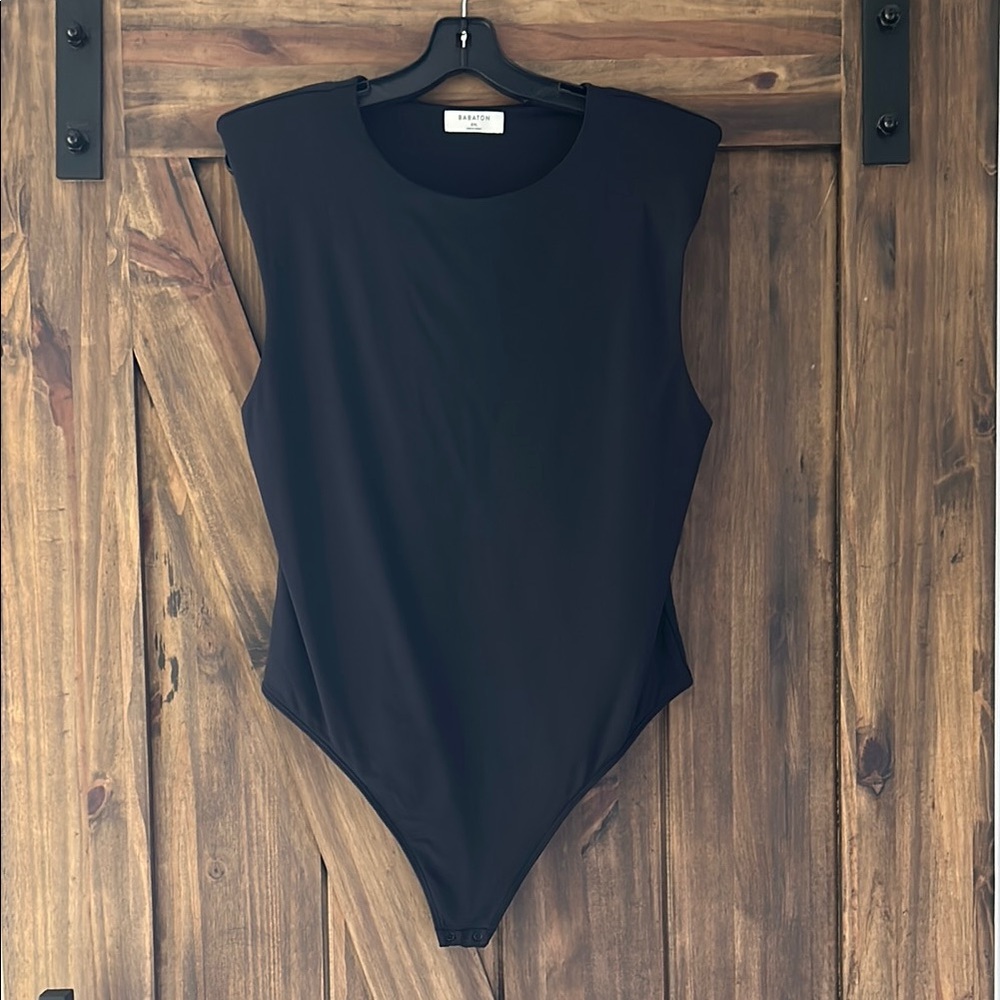 NWOT Babaton Black Sleeveless Bodysuit